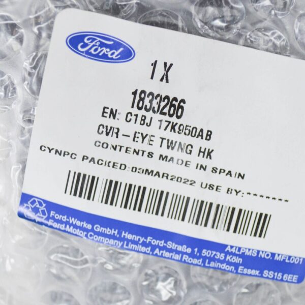FORD FIESTA MK6 WT REAR BUMPER TOWING EYE COVER 1833266 NEW GENUINE - Image 6