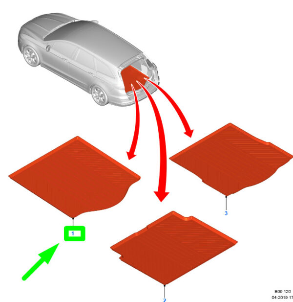 NEW GENUINE OEM 1865999 NEW FORD MONDEO ESTATE MK5 LOADING COMPARTMENT MAT 1865999 ORIGINAL
