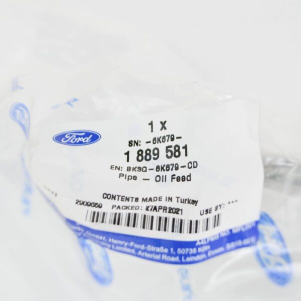 Ford Ranger MK3 Turbocharger Oil Supply Pipe 1889581 BK3Q-6K679-CD NEW - Image 6
