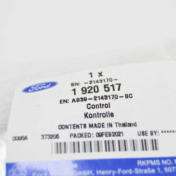 Ford Ranger T6 MK1 Tailgate Lock Control AB39-2143170-BC 1920517 NEW - Image 6
