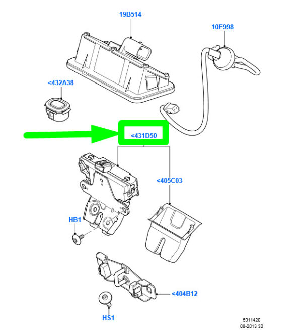 NEW GENUINE OEM 1930055 NEW FORD C-MAX MK1 TAILGATE LATCH ASSY 8M51-R442A66-EC 1930055 ORIGINAL