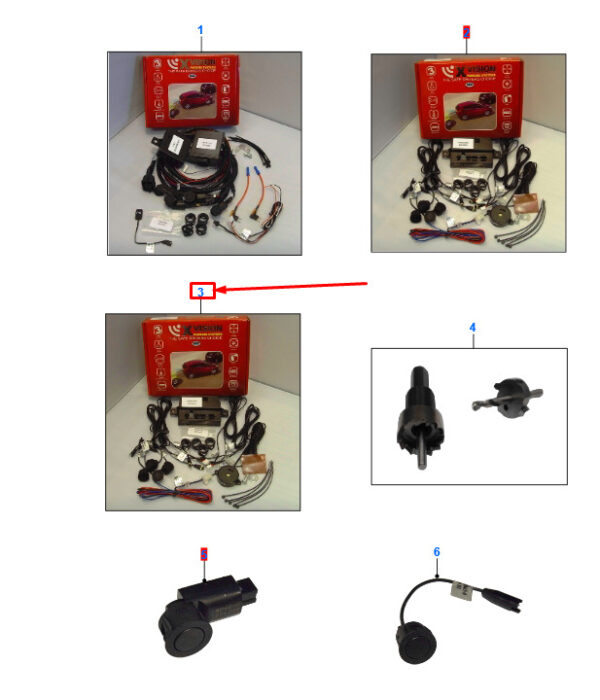 NEW FORD FOCUS C519 MK4 REAR PARKING DISTANCE CONTROL SENSOR KIT 1935216 - Image 3