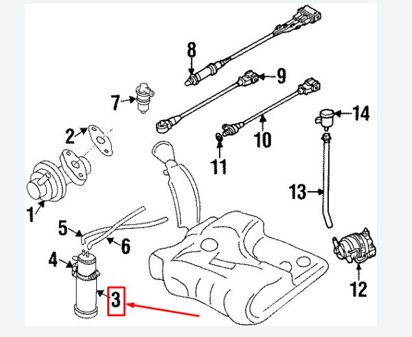 NEW VW BEETLE 1C CARBON RESERVOIR 1HM201801B GENUINE - Image 4