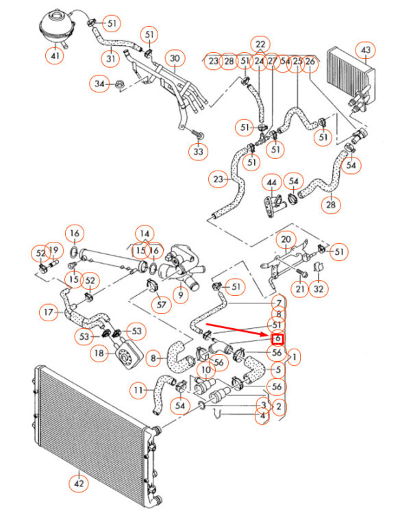 NEW ORIGINAL OEM 1J0121087B