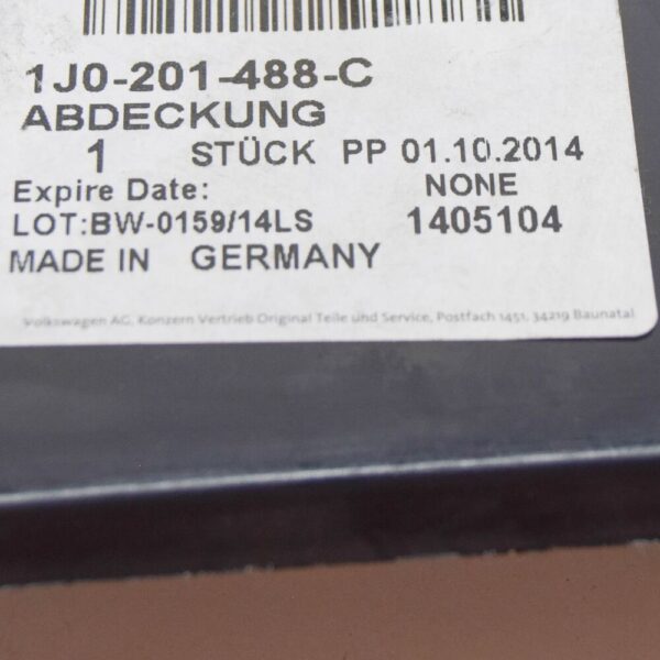 AUDI A3 8L FUEL LINE COVER 1J0201488C NEW ORIGINAL