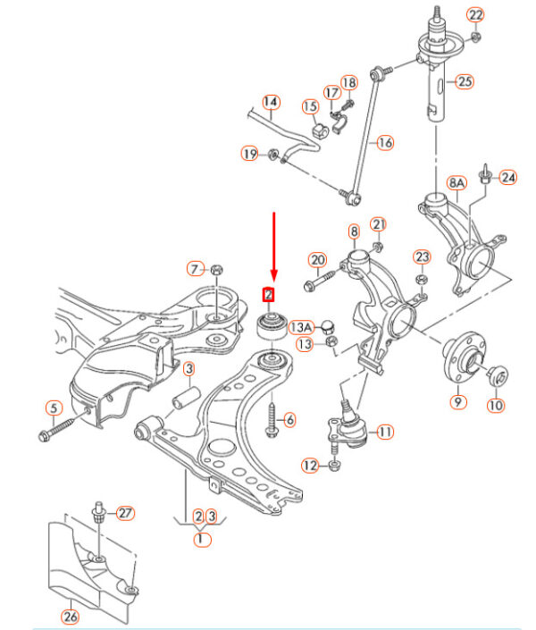 NEW ORIGINAL OEM 1J0407181