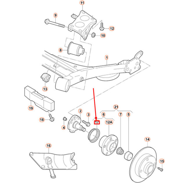 NEW AUDI TT 8N REAR WHEEL SPEED SENSOR ROTOR 1J06149 - Image 3
