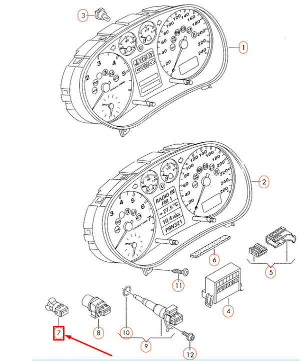 NEW AUDI A3 8L EXTERNAL TEMPERATURE SENSOR 1J0919379A - Image 4