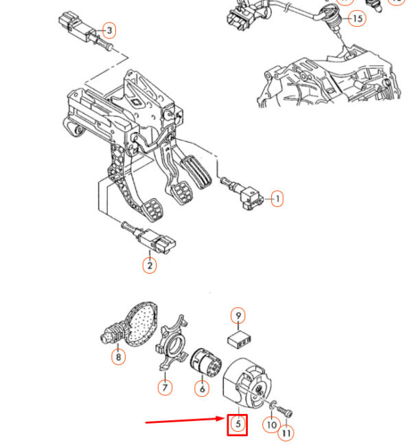 Audi A4 B7 trailer clutch socket housing 1J0945505A NEW REAL - Image 3