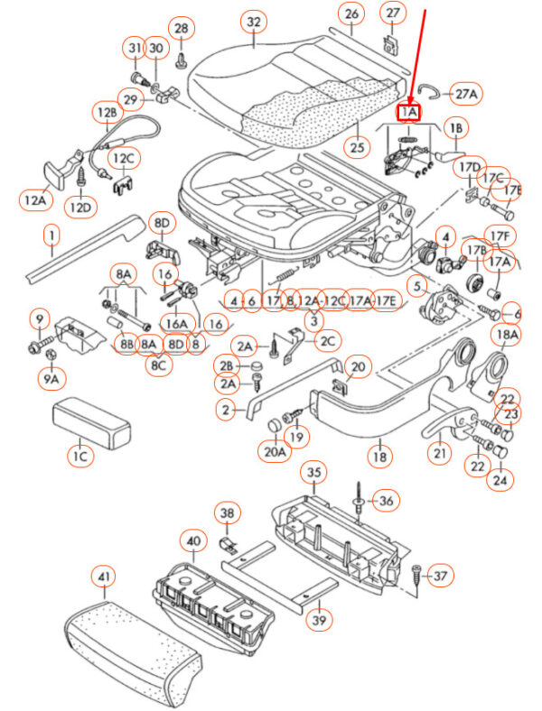 NEW GENUINE OEM 1J3881606A
