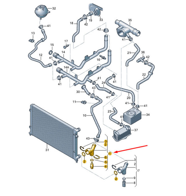 NEW ORIGINAL OEM 1K0122291AD