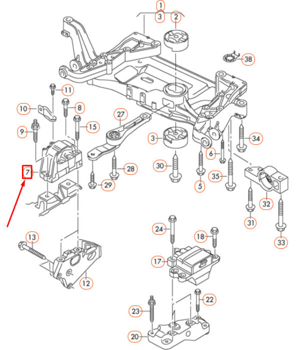 NEW GENUINE OEM 1K0199262CL
