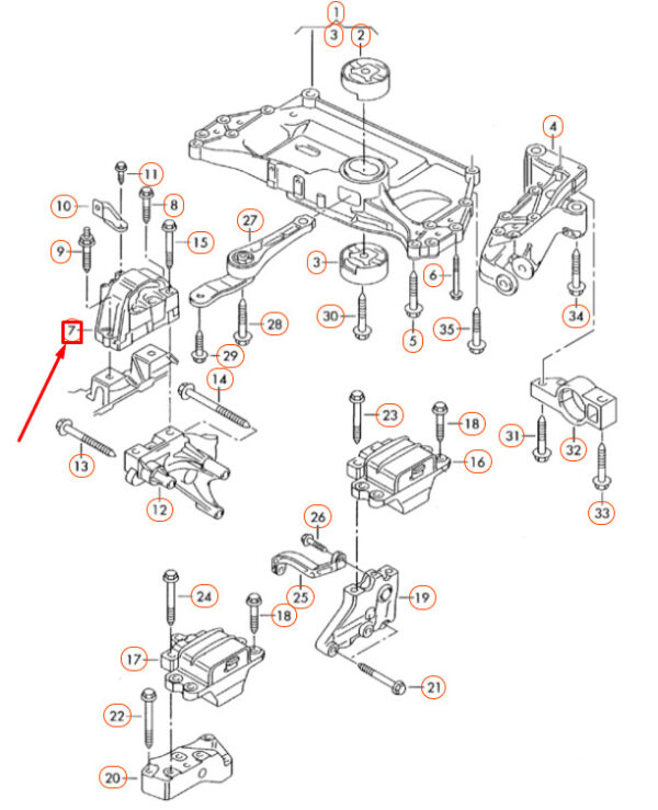 NEW ORIGINAL OEM 1K0199262DH