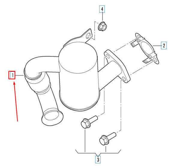 NEW AUDI A3 8P EXHAUST RECIRCULATION PIPE 1K0253120 ORIGINAL - Image 4