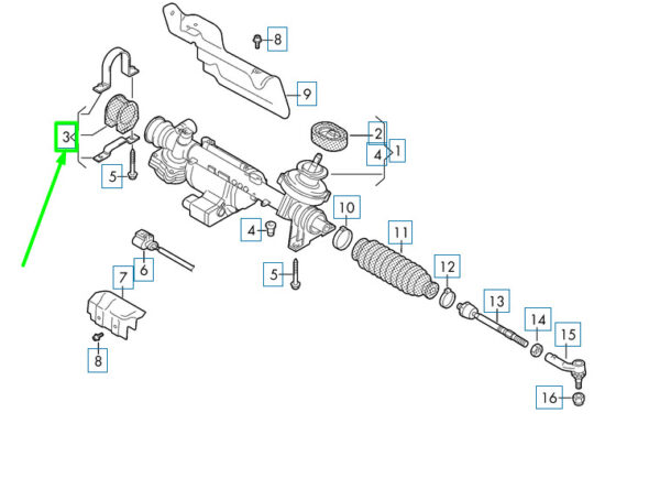 NEW ORIGINAL OEM 1K0498884