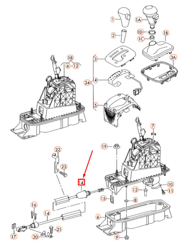 NEW ORIGINAL OEM 1K0713265L