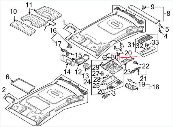 NEW VW GOLF VI 5K MK6 SUNROOF SWITCH 1K0959613C7R3 ORIGINAL - Image 4