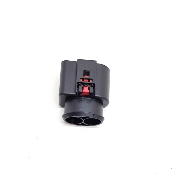 NEW AUDI A1 MK1 FLAT CONTACH HOUSING 2 PIN BLACK 1K0971955 ORIGINAL - Image 5