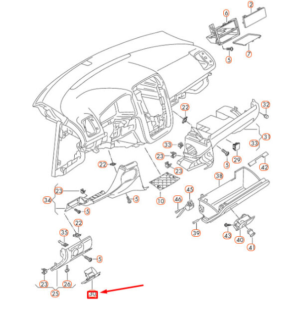 NEW GENUINE OEM 1K1857919F 71N 1K1857919F71N