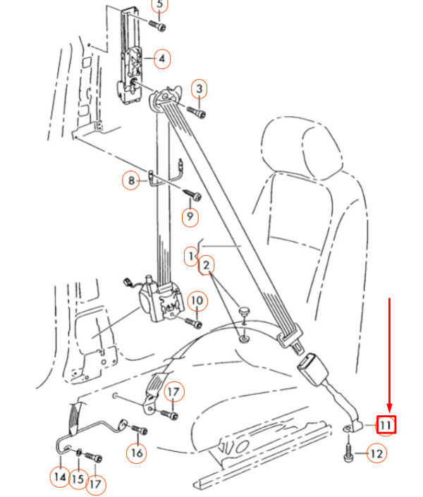 NEW GENUINE OEM 1K3857756BDYLZ