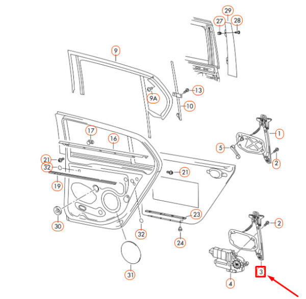 NEW GENUINE OEM 1K4839461A