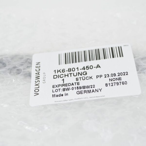 AUDI A3 8P Rear Bottom Plate Battery Cover Gasket Seal 1K6801450A NEW ORIGINAL