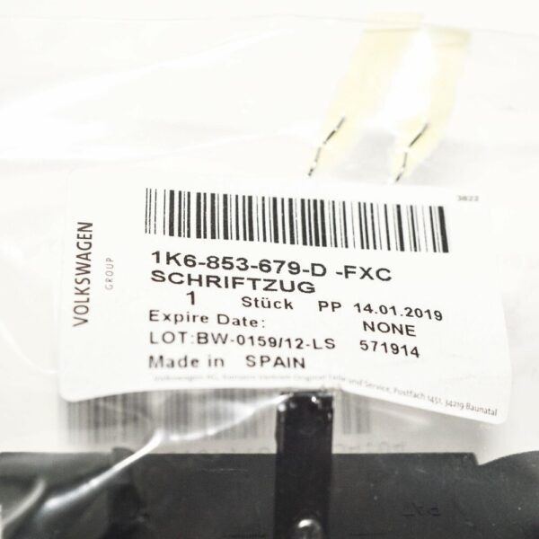 NEW VOLKSWAGEN GOLF MK6 GTI COOLER GRILLE EMBLEM 1K6853679DFXC OEM - Image 3
