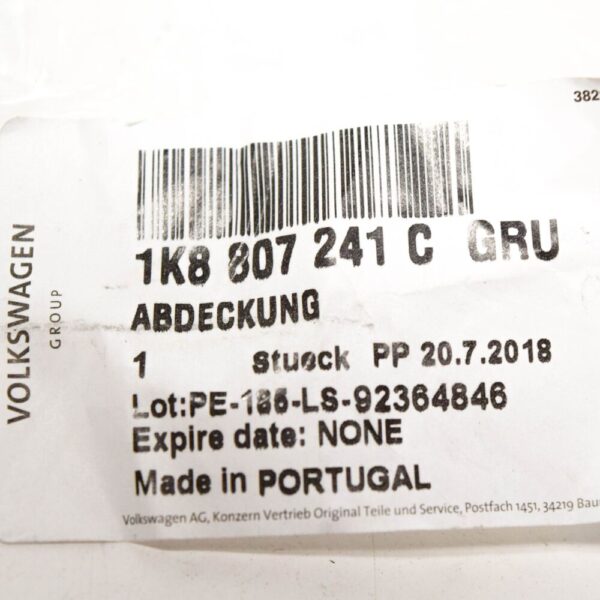 VW SCIROCCO MK3 Front Bumper Tow Hook Eye Cover 1K8807241CGRU NEW GENUINE - Image 3