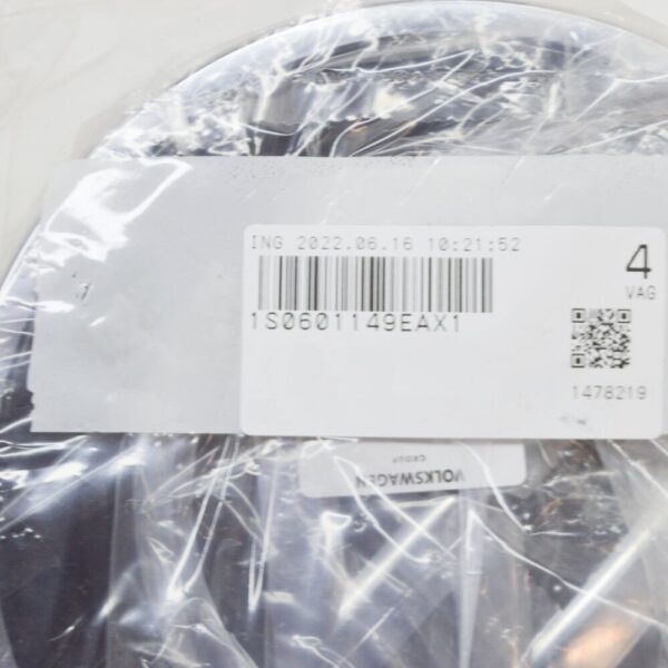 Volkswagen UP Wheel Hub Cover Cap 1 Piece 1S0601149EAX1 NEW