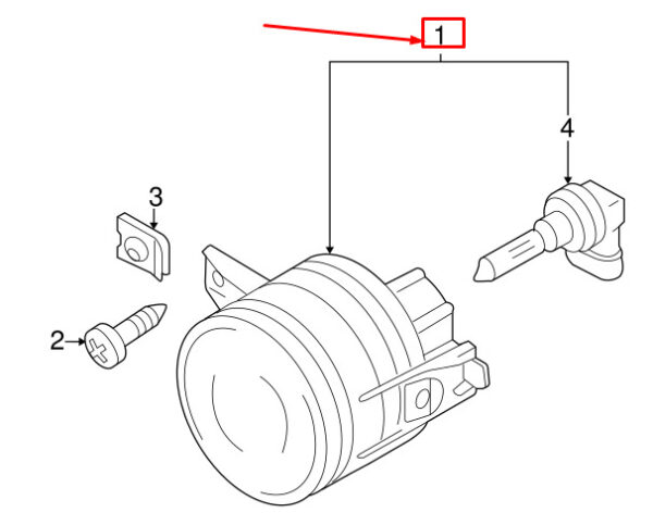 NEW VOLKSCAR FRONT HALOGEN LEFT LIGHT 1S0941699 FITTINGS ORIGINAL - Image 4