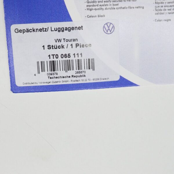 NEW VOLKSWAGEN TOURAN 1T LUGGAGE NET 1T0065111