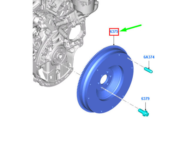NEW FORD ECOSPORT MK2 BK FLYWHEEL CV2Q-6375-AB 2039378 ORIGINAL - Image 3