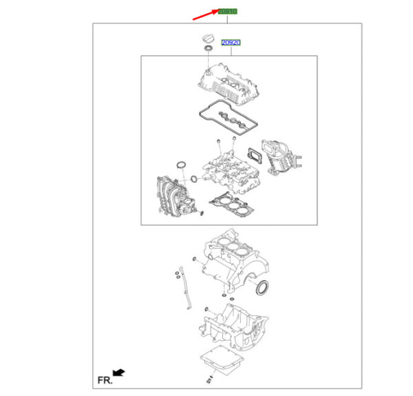 2091004P03 Hyundai Kona MK1 OS Engine Overhaul Gasket Set 2091004P03