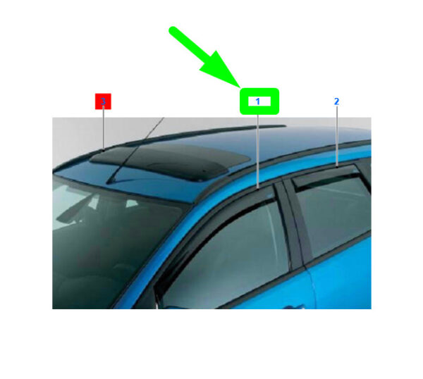 NEW GENUINE OEM 2104461 NEW FORD FOCUS C346 MK3 FRONT SIDE WINDOW AIR DEFLECTOR KIT 2104461 ORIGINAL