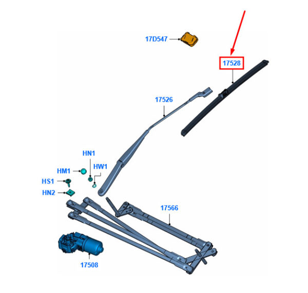 NEW GENUINE OEM 2120736 NEW FORD KUGA C394 MK1 FRONT WIPER BLADE SET LHD 2120736 GV4J-S17528-AA ORIGINAL