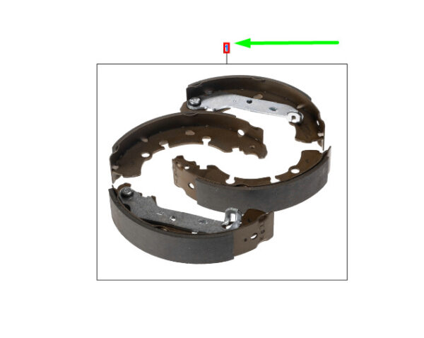 NEW FORD RANGER MK3 REAR BRAKE SHOES KIT 2138025 MEAB3J-2200-BA ORIGINAL - Image 3