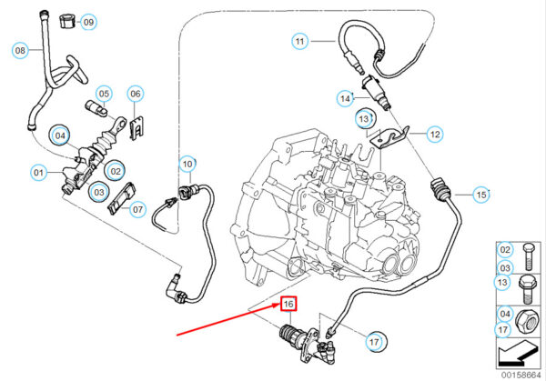 MINI Cooper R50 Slave Output Cylinder Clutch 21526785965 6785965 NEW GENUINE - Image 4