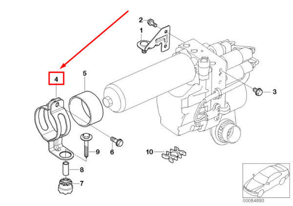 BMW 3 Series E46 clutch actuation terminal 21532282244 2282244 NEW ORIGINAL - Image 5