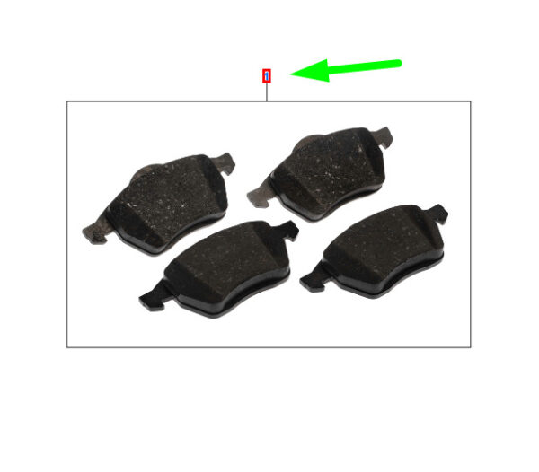 NEW FORD TRANSIT CONNECT MK1 FRONT WHEEL BRAKE PAD SET 2177227 ORIGINAL - Image 3