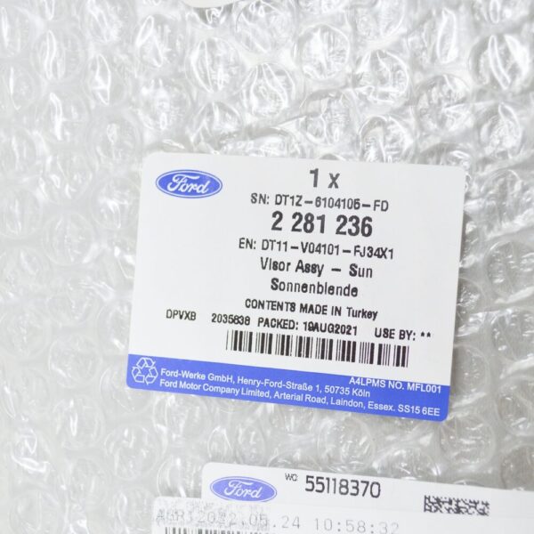 FORD TOURNEO CONNECT MK2 Left Side Sun Visor LHD 2281236 NEW GENUINE - Image 5