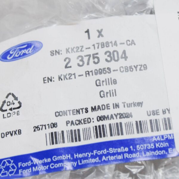 FORD TOURNEO CUSTOM FRONT BUMPER LEFT GRILLE 2375304 NEW GENUINE - Image 6