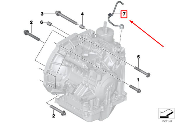 MINI CONVERTIBLE R57 Vent Tube for Automatic Transmission 24007563920 NEW REAL - Image 5