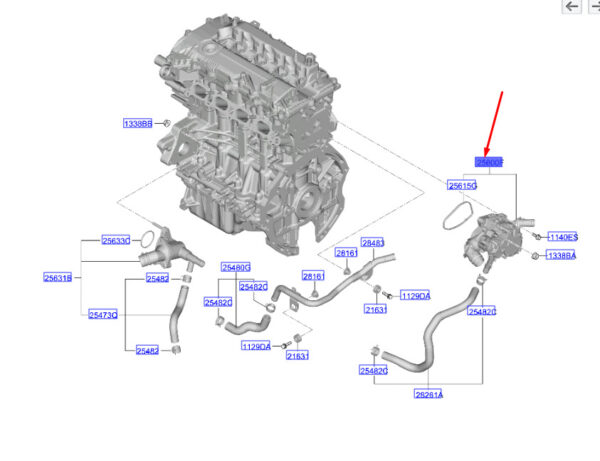 256002J100 Hyundai Tucson NX4 MK4 Integrated Heat Management 256002J100 NEW ORIGINAL