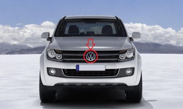 VW AMAROK 2010-2017 Front Bumper Grille Chrome Logo Badge Emblem G - Image 4