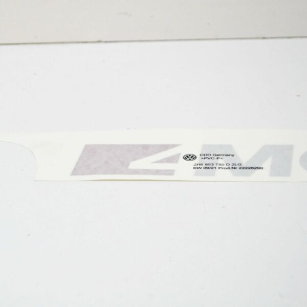 NEW VW AMAROK 4MOTION REAR DECO INSCRIPTION LABEL 2H6853750D2LG - Image 4