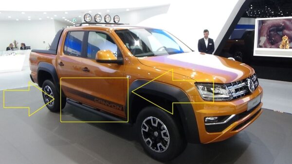 NEW VW AMAROK (2013-2017) SET OF O/S RIGHT DOORS "CANYON" ORNAMENTAL FILM ORIGINAL - Image 3