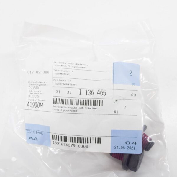 BMW Z4 M3 roadster E85 front strut screw washer 31311136465 new
