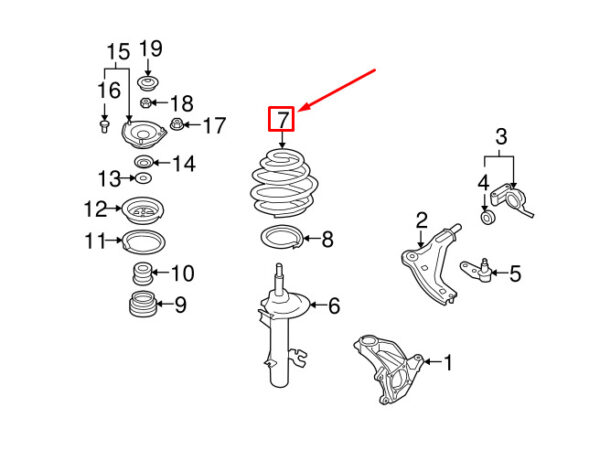 MINI COOPER R56 REAR COIL SPRING 6777190 31336777190 NEW GENUINE - Image 4
