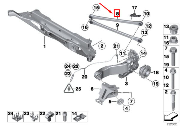 MINI COOPER R56 upper right right wing rear 33326768724 NEW - Image 4