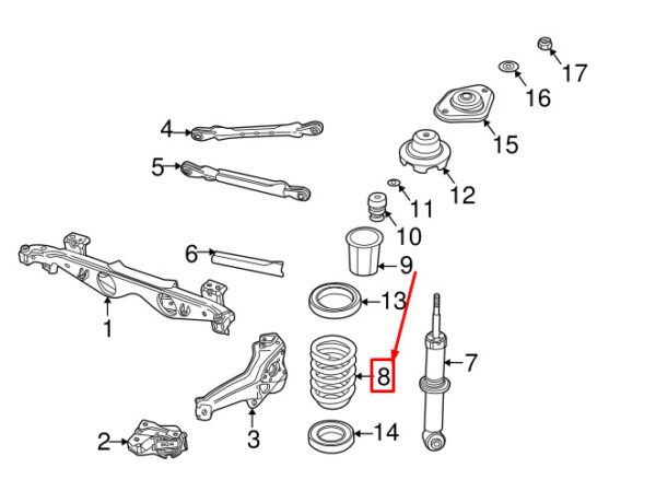 MINI COOPER R50, R53 REAR COIL SPRING 6758379 33536758379 NEW GENUINE - Image 4